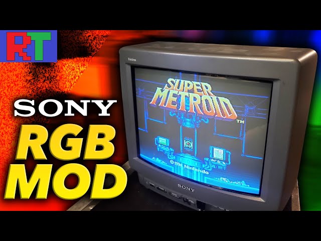 Modding the Sony KV 13TR28 for RGB - Full Guide - YouTube