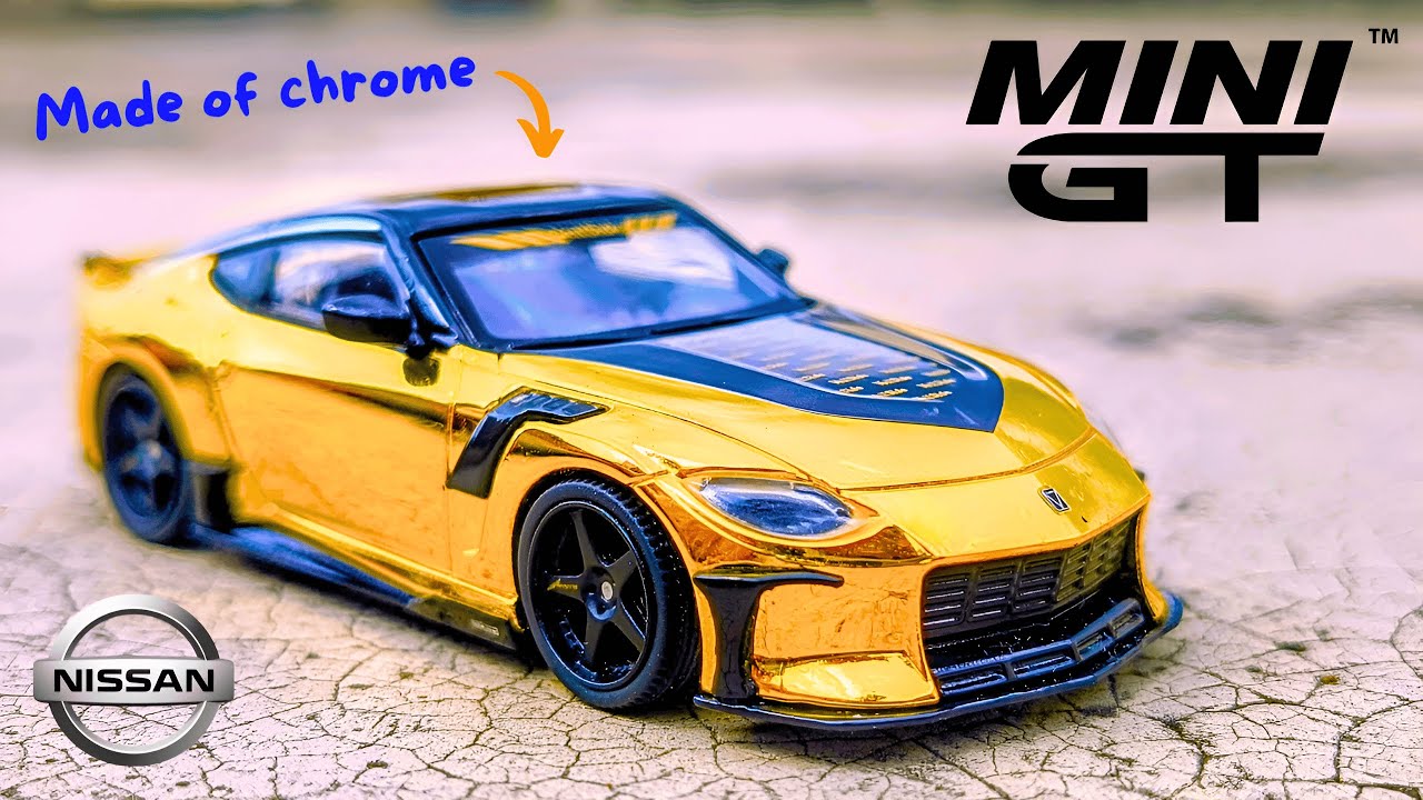 Gold Chrome Mini GT Nissan Z Veilside FFZ400 Unboxing & Review