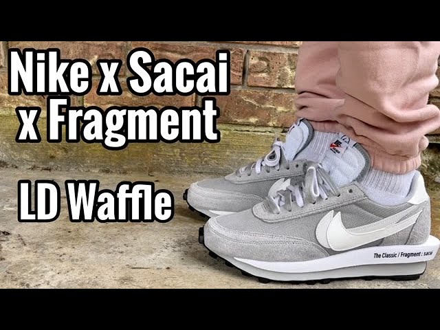 Nike x Sacai x Fragment LD Waffle “Light Smoke Grey” Review & On