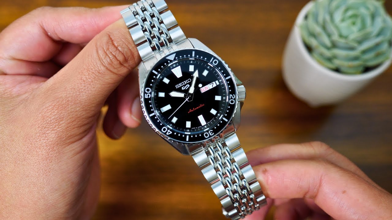 Seiko 5 Sports SKX series SRPL85 with Strapcode Goma Beads of Rice