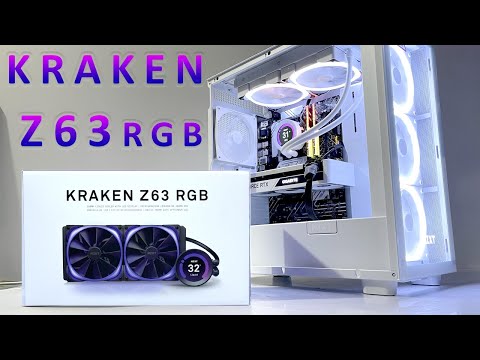 NZXT KRAKEN Z63 RGB UNBOX INSTALL TEST - YouTube