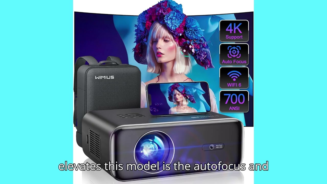 WiMiUS P62 1080P Projector Review : WiFi 6, Auto Focus & Keystone