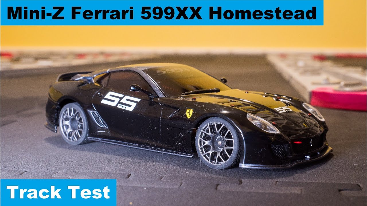 Kyosho Mini-Z Ferrari 599XX Homestead - Track Test #1 - YouTube