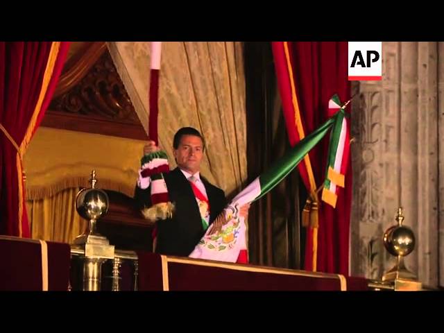 Mexico is celebrating its independence day. Huge crowds packed