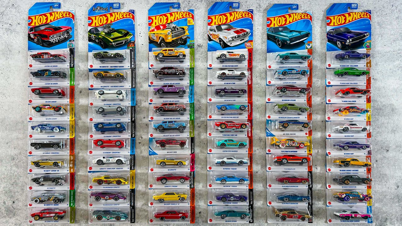 Opening 60 Hot Wheels Muscle Cars! - YouTube