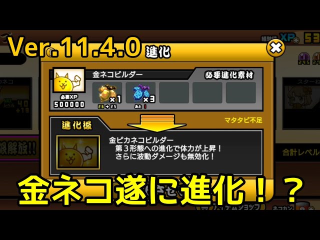遂に｢金ネコ｣進化！？Ver.11.4.0 アップデート情報をザックリ紹介