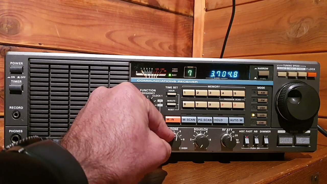Listening 40, 80 & 20 meterband on Kenwood R-2000 Communications