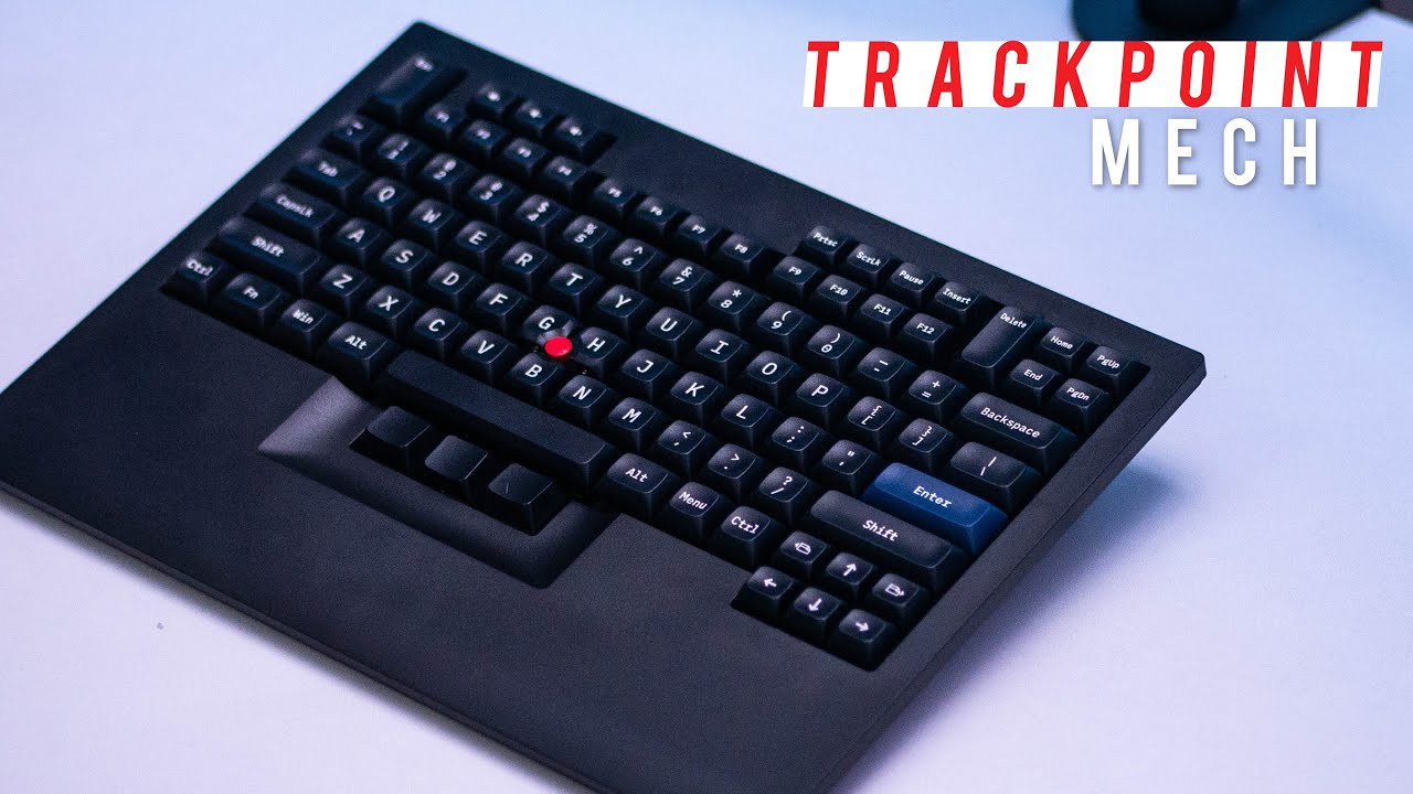 Mechanical Keyboard with Trackpoint! - TEX Shinobi - YouTube