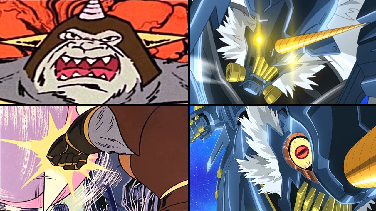 Grendizer U: King Gori Arrives Comparison (Mazinger X VS Gorilla