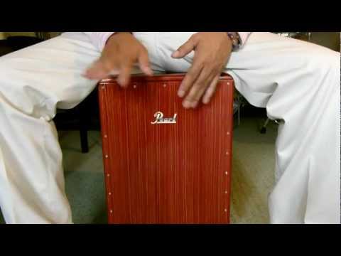 マホガニー材カホン（PCJ-633BB） Red Mahogany wood CAJON - YouTube
