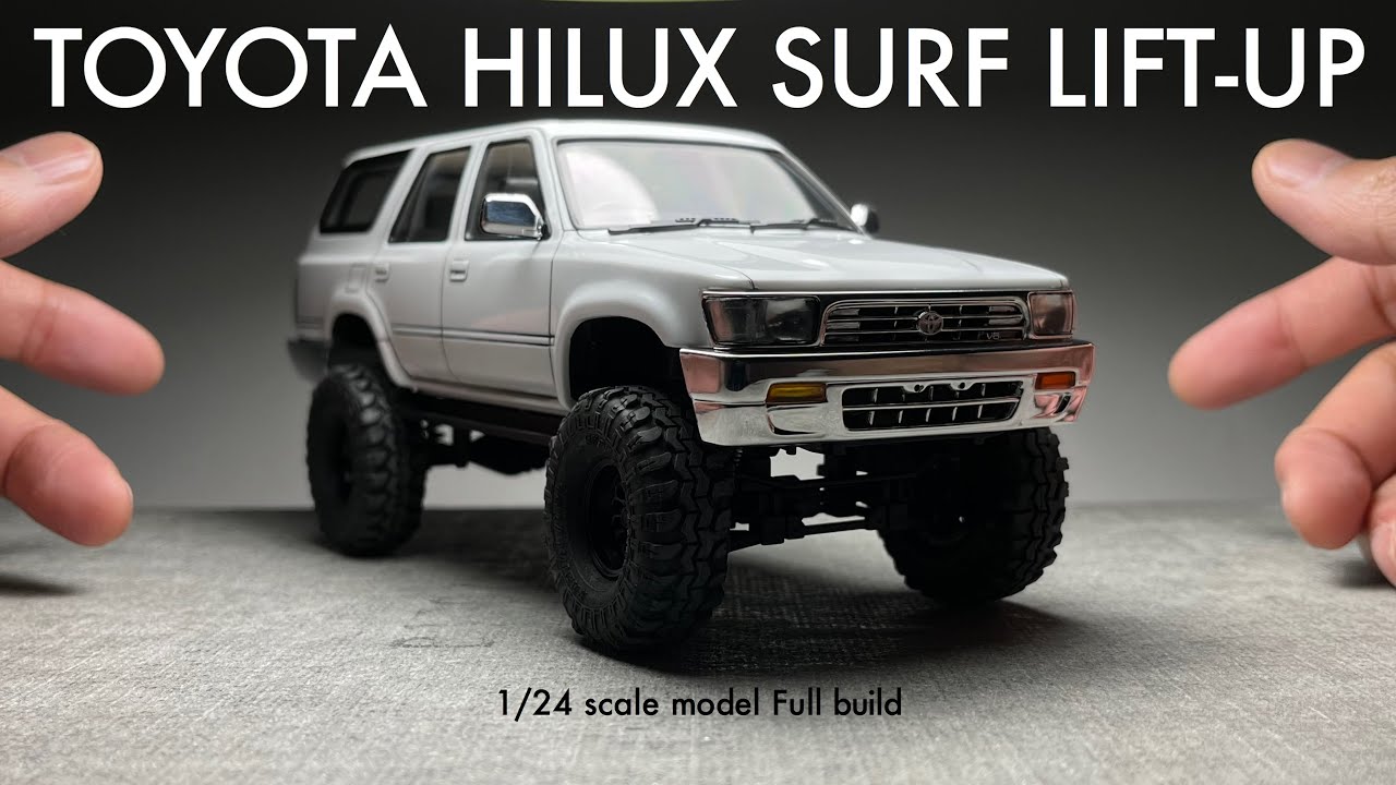 TOYOTA HILUX SURF LIFT-UP【アオシマ 1/24】プラモデル製作 Scale