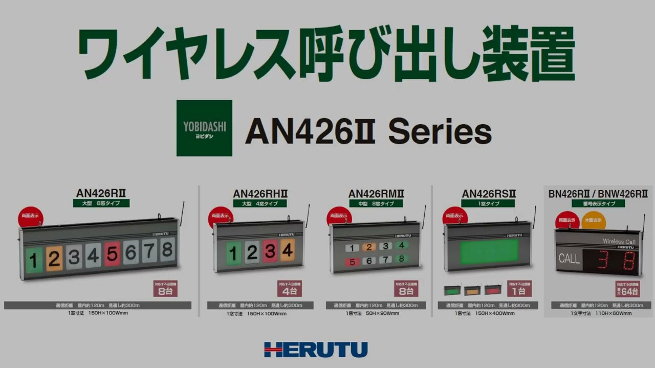ワイヤレス呼び出し装置『AN426IIシリーズ』 | ヘルツ電子 - Powered