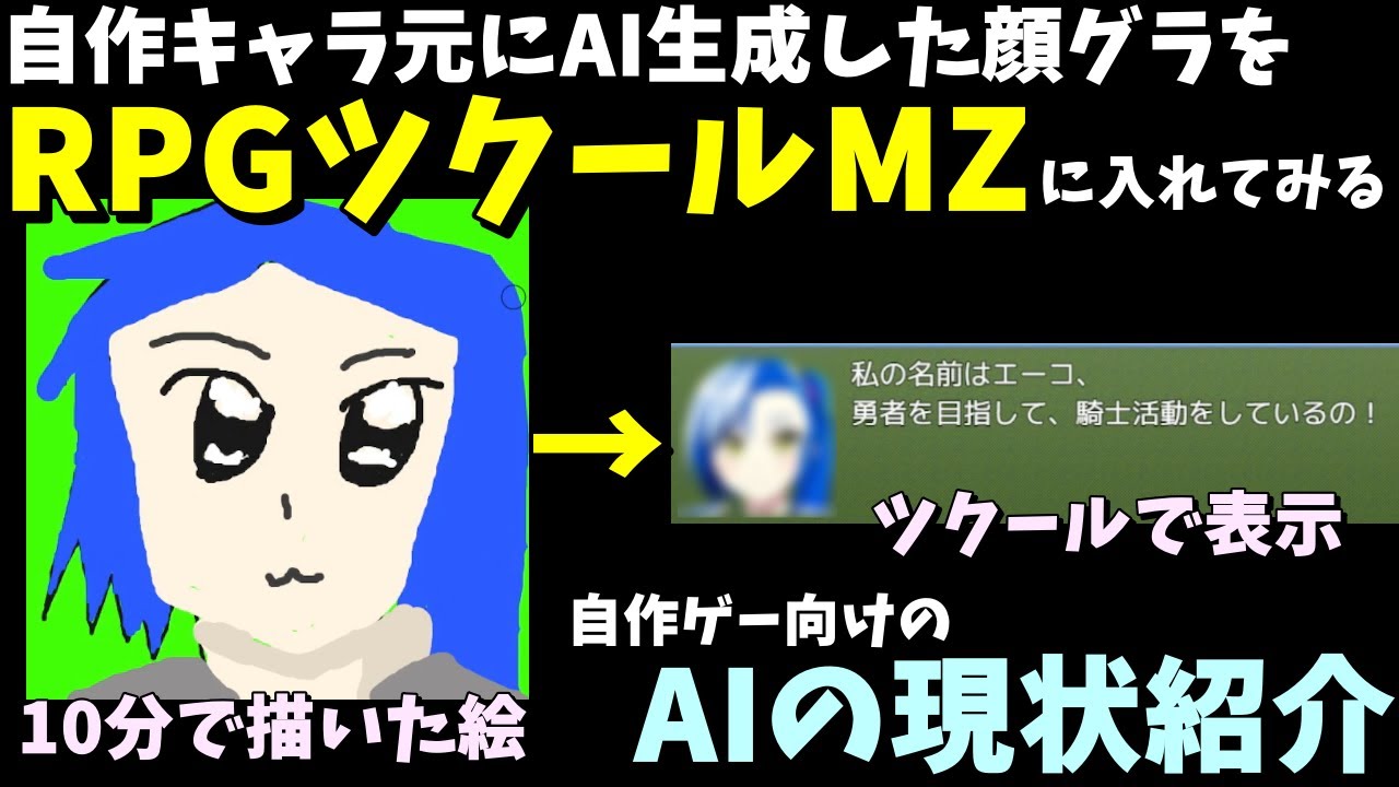 Ai】 Aiを使って、自作したイラストを元に生成した顔グラフィックを