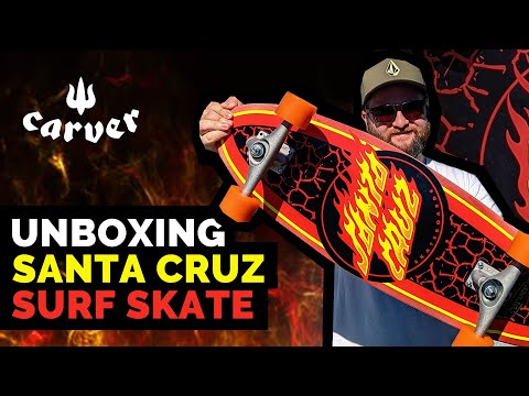 Santa Cruz / Carver Flame Dot Shark Unboxing - YouTube