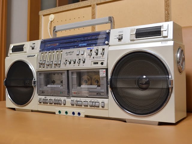 SHARP GF-787 The Searcher-WF Vintage Boombox Ghettoblaster Made in
