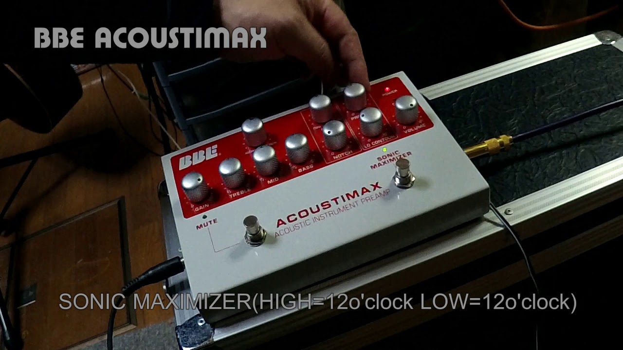 ギターでハッピー！: プリアンプ BBE ACOUSTIMAX