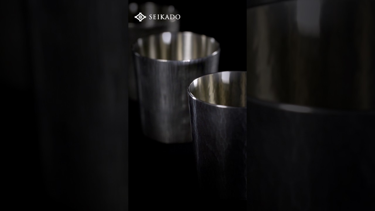 錫 鎚目タンブラー / Some tumblers for drinks on the rocks | 清課堂