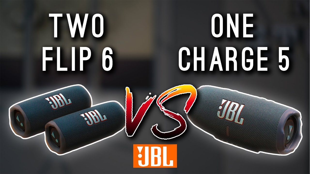 JBL Charge 5 vs TWO JBL Flip 6 - YouTube