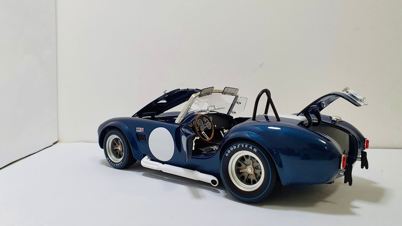 KYOSHO Shelby Cobra 427 S/C Dark Blue 1:18 Scale (Unboxing) - YouTube