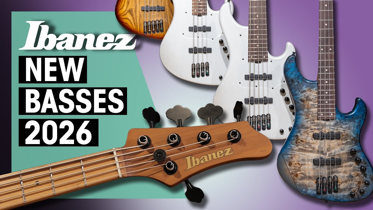 New Ibanez Bass Models for 2026 | MODE, SR & ICEMAN - YouTube