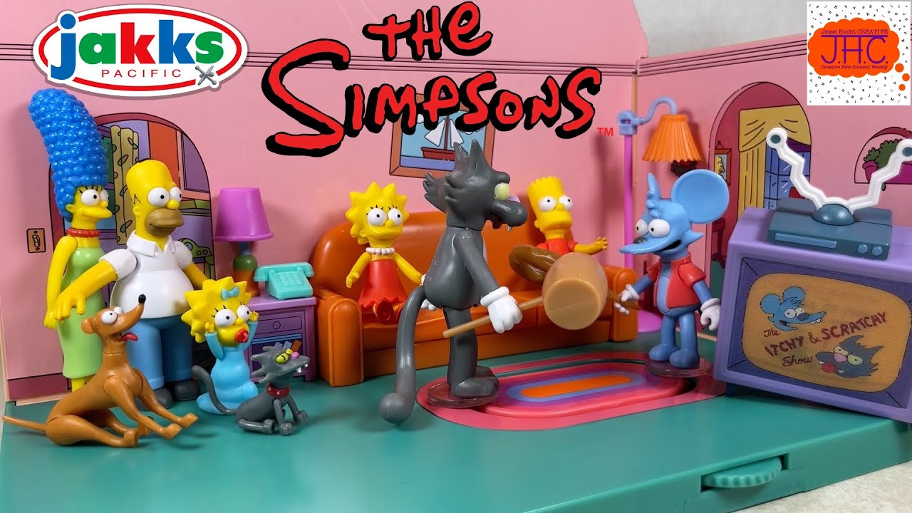 LAMP OF DOOM? The Simpsons Living Room Diorama Itchy & Scratchy