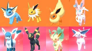 イーブイの全進化パターンをやってみた☆ポケットモンスター ソード