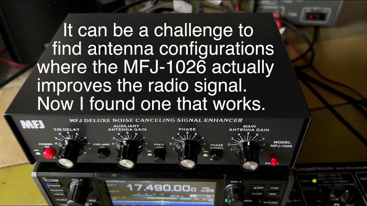 Frans experiments with the MFJ-1026 Noise Canceling Signal