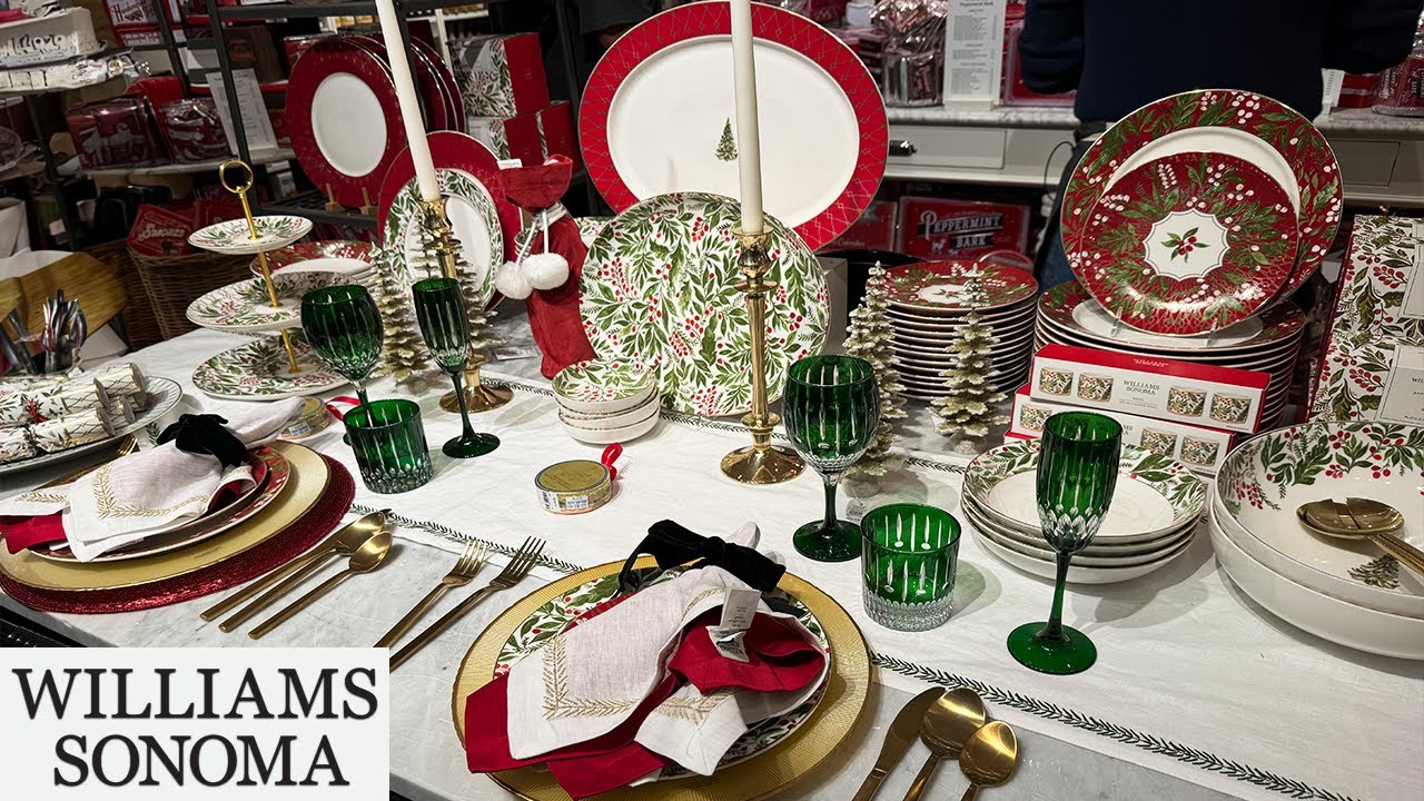 ✨ WILLIAMS SONOMA NEW CHRISTMAS 2024 🎄 TABLE DESIGN & GIFT IDEAS