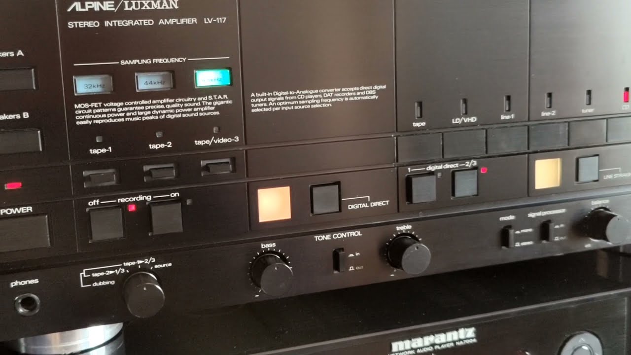 ALPINE/LUXMAN LV-117 - YouTube