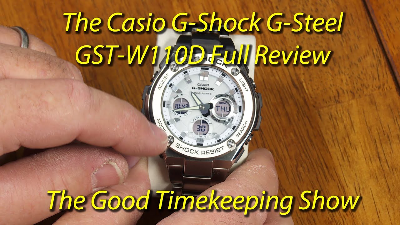 G-Steel Watch GST-W110D Full Review - YouTube