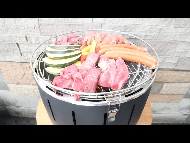無煙 炭火 BBQ グリル スモークレス チャコール グリル grill-013