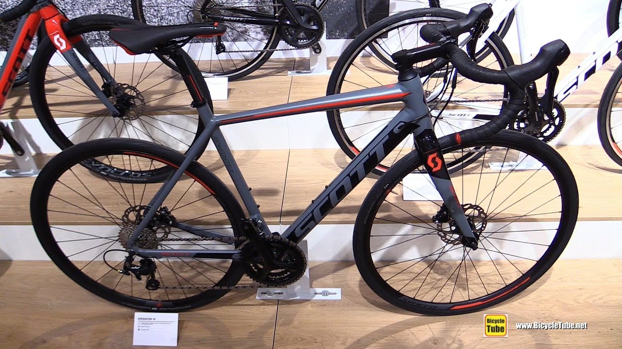 2018 Scott Speedster 10 Bike - Walkaround - 2017 Eurobike - YouTube