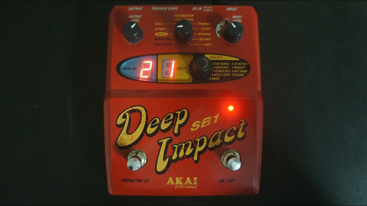 Akai SB1 Deep Impact Bass Synth | Effects Database