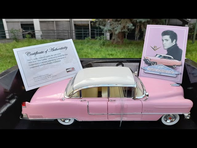 MRC Elvis 1955 Pink Cadillac Car Sound 1/18 - YouTube