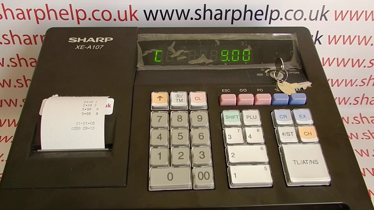 How To Use The Sharp XE-A107 / XEA107 / XE-A106 / XEA106 / XE-A102