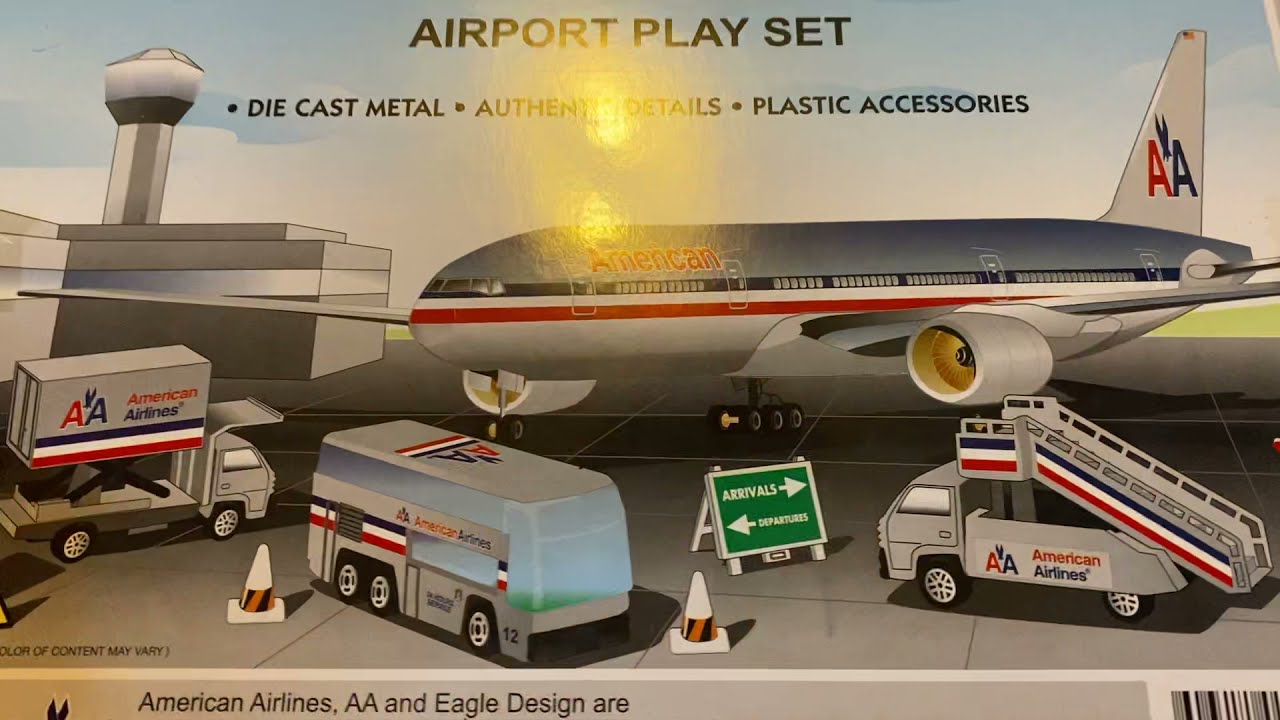 Very RARE Daron Realtoy American Airlines B777 CHROME LIVERY