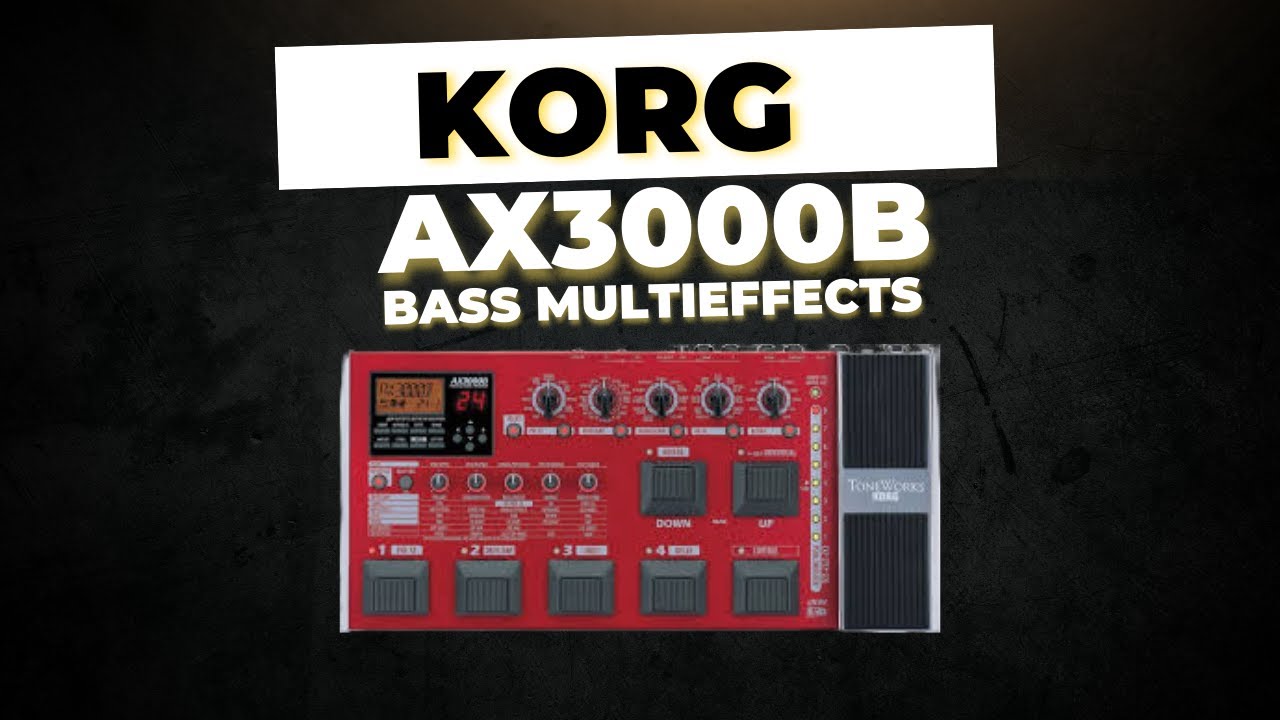 Korg AX3000B Bass Guitar Multieffects Sound Demo Run Through - YouTube