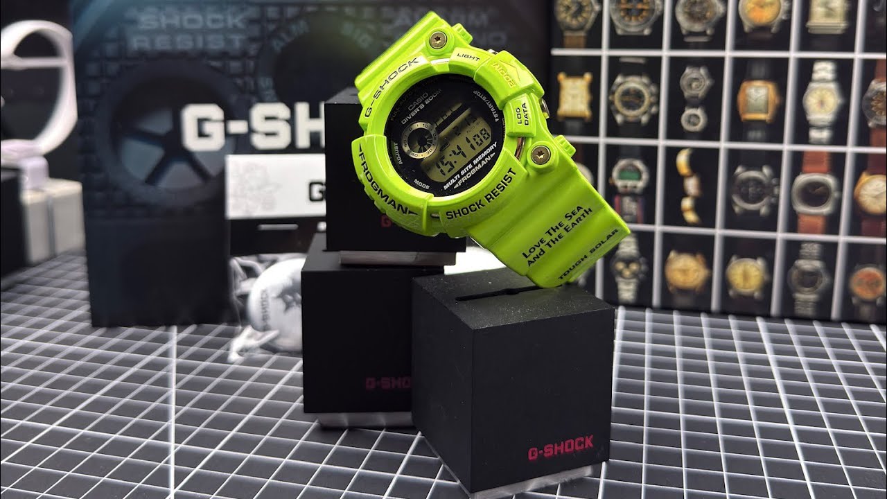 G-Shock Frogman GW-200F-3JR aka “Kermit” - YouTube