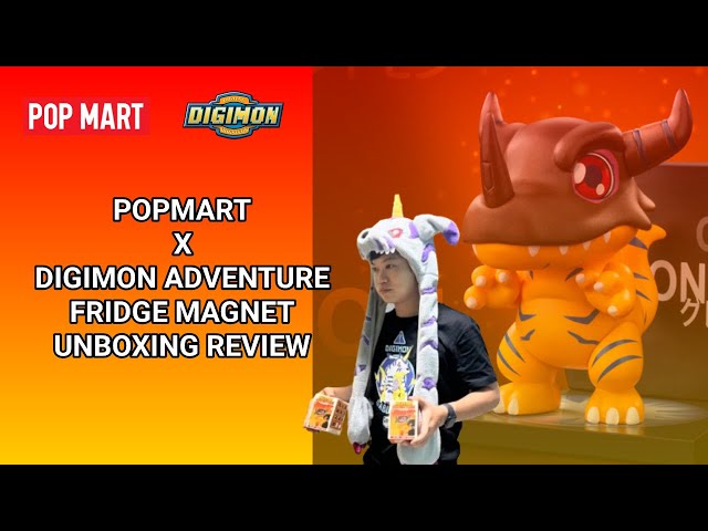 POPMART X DIGIMON ADVENTURE FRIDGE MAGNET BLIND BOX UNBOXING