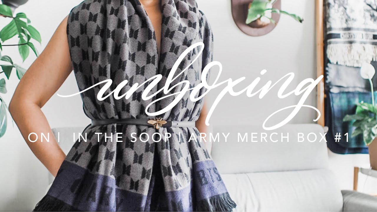 BTS ARMY MEMBERSHIP MERCH BOX 1 BLANKET, ON VINYL & IN THE SOOP