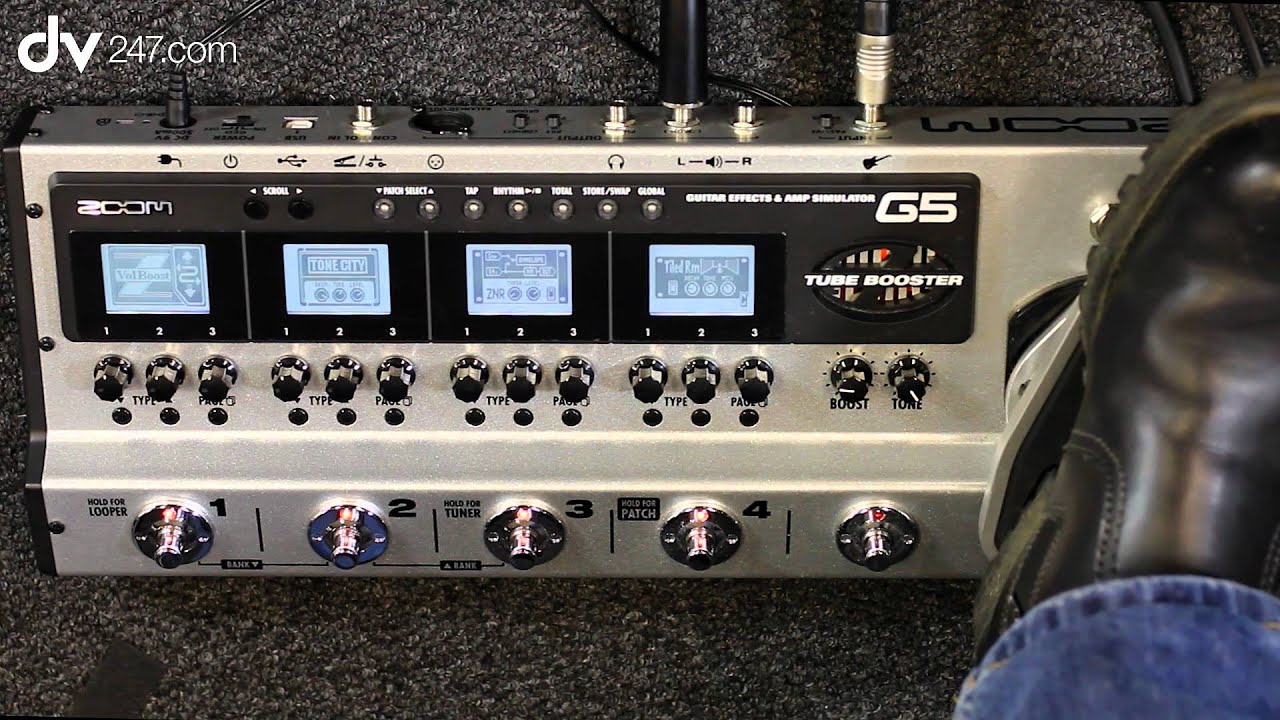 Zoom G5 Multi Effects Pedal Demonstration - YouTube