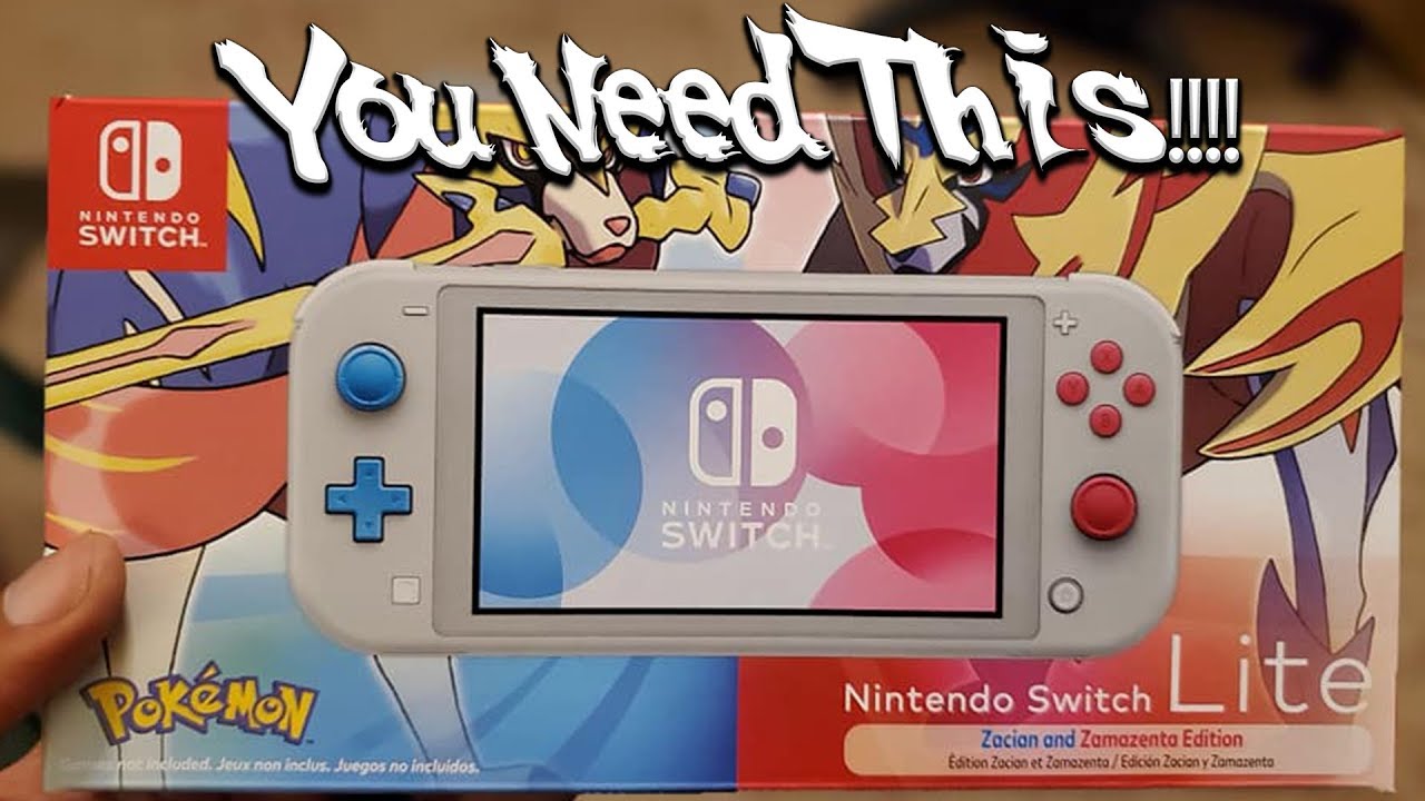 Nintendo Switch Lite POKEMON EDITION Zacian and Zamazenta: YOU