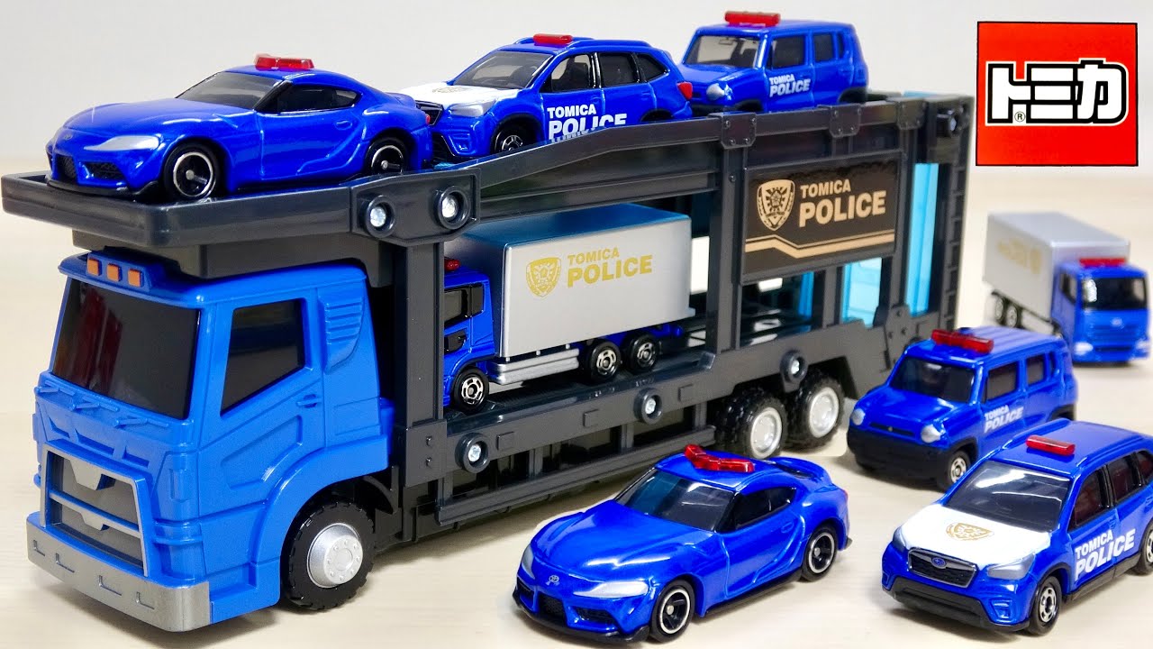 セットの車両が素敵です! トミカポリス出動! ポリスキャリアカーセット