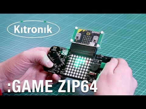 GAME ZIP 64 for the BBC micro:bit - Kitronik - YouTube