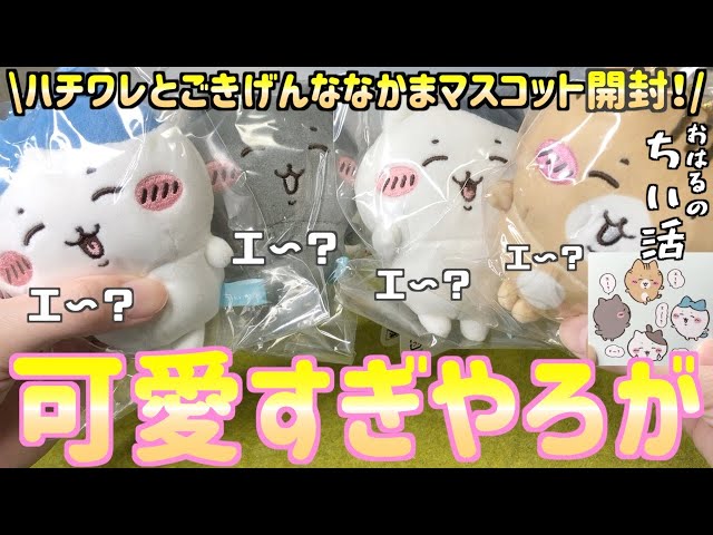 ちいかわ】エ〜！？ハチワレとごきげんななかまマスコットを開封！4体