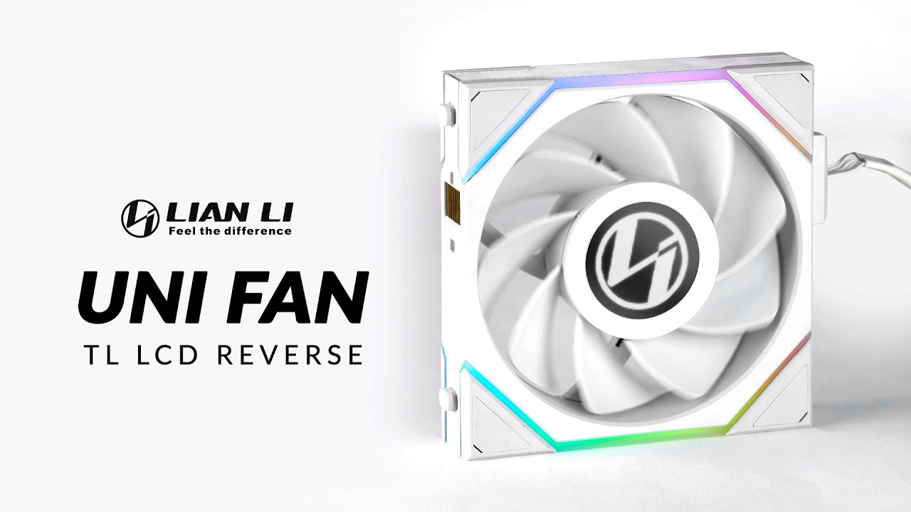 This Fan Has A SCREEN - Lian Li Uni Fan TL LCD Reverse 120mm - YouTube