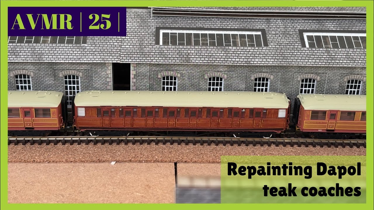 Repainting Dapol Gresley Teak Coaches | 25 | Austin Valley N gauge