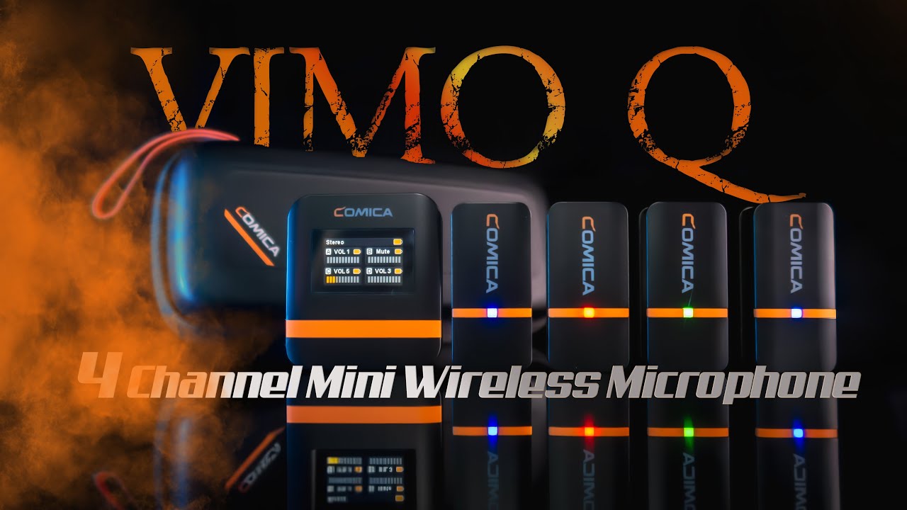 Comica - VIMO Q 4 Channel Wireless Microphone Test Review - YouTube