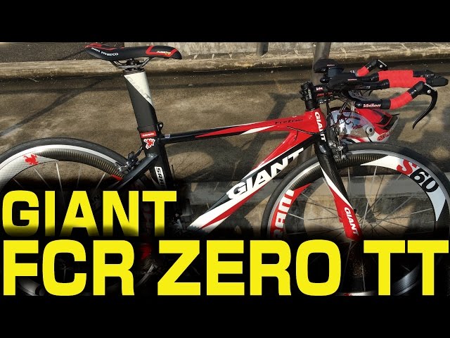 ロードバイク】直線番長！TTバーとヘルメットが！[GIANT FCR ZERO