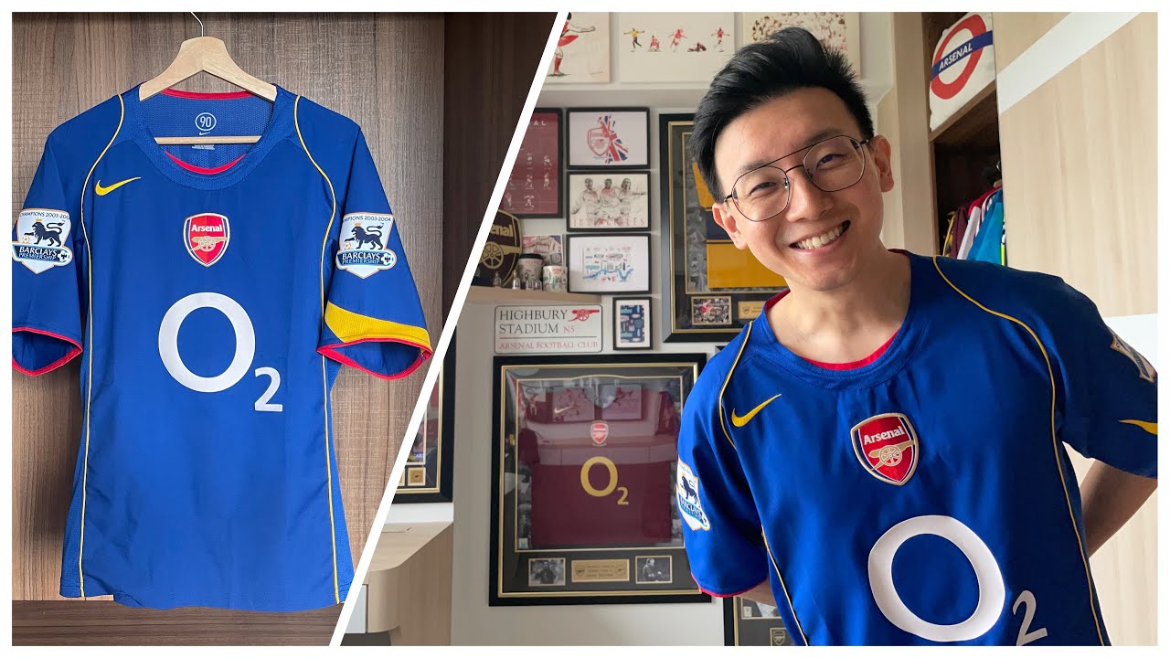 Unboxing Arsenal 2004/05 Nike Away Kit with Champions Sleeve Patch